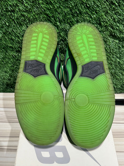 Nike SB Dunk Low The Powerpuff Girls Buttercup Sz 9