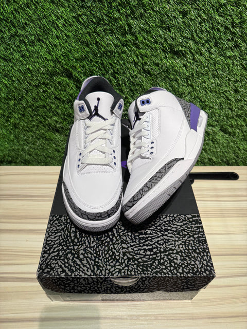 Jordan 3 Retro Dark Iris Sz 10.5M