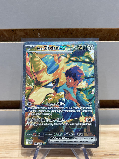 Pokémon Hop's Zacian ex - 186/159 - SV09: Journey Together (JTG)