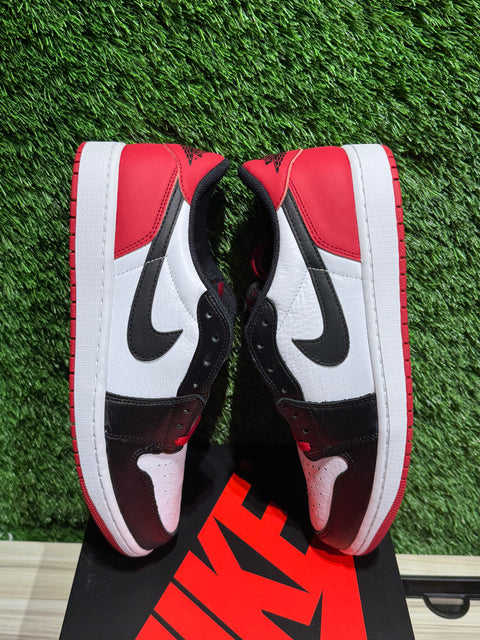 Jordan 1 Retro Low OG Black Toe (2023) Sz 10.5