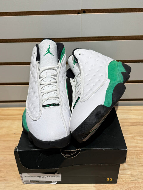 Jordan 13 Retro White Lucky Green Sz 10.5