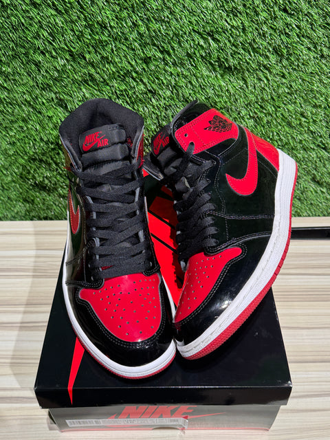 Jordan 1 Retro High OG Patent Bred Sz 10M