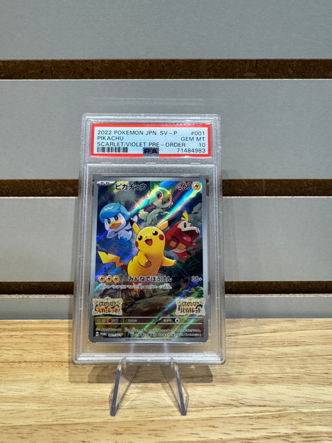 2022 POKEMON JPN. SV - P PIKACHU SCARLET/VIOLET PRE - ORDER PSA 10