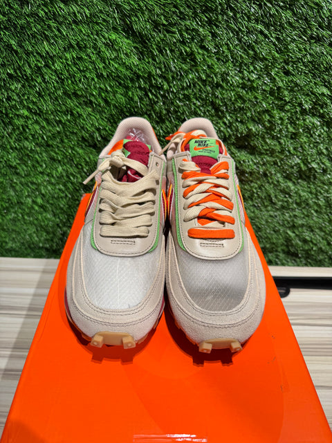 Nike LD Waffle sacai CLOT Kiss of Death Net Orange Blaze Sz 8M
