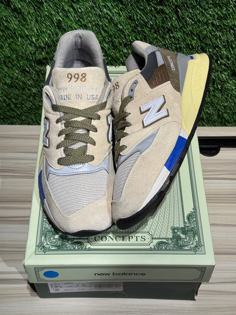 New Balance 998 MiUSA Concepts C-Note 10th Anniversary (2023) Sz 9.5M.