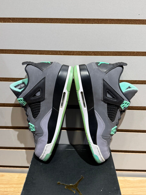 Jordan 4 Retro Green Glow (GS) Sz 7Y