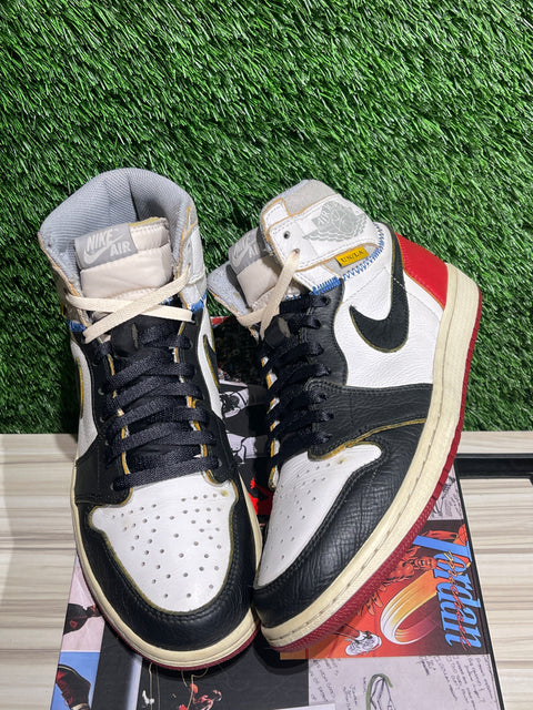 Jordan 1 Retro High Union Los Angeles Black Toe Sz 10