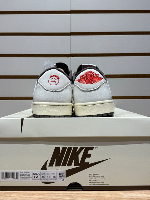 Jordan 1 Retro Low OG SP Travis Scott Reverse Mocha Sz 12