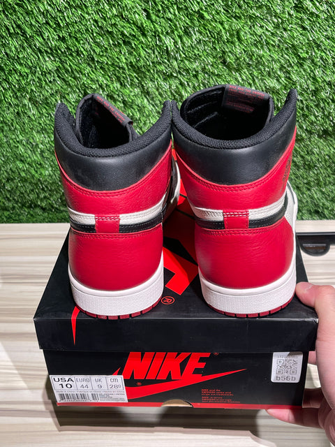 Jordan 1 Retro High Bred Toe Sz 10M