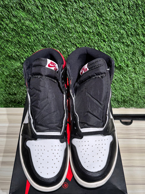 Jordan 1 Retro High Black Gym Red Sz 12