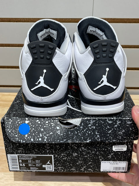 Jordan 4 Retro Military Black Sz 8