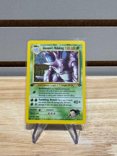 Giovanni's Nidoking #7/132 - Pokemon Gym Challenge (G2)(1st Edition Holofoil)