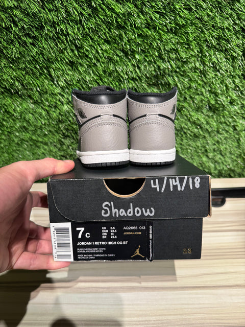 Jordan 1 Retro High Shadow (2018) (TD) Sz 7c