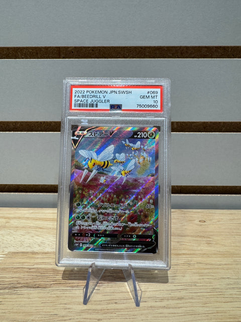 2022 POKEMON JPN.SWSH FA/BEEDRILL V SPACE JUGGLER PSA 10