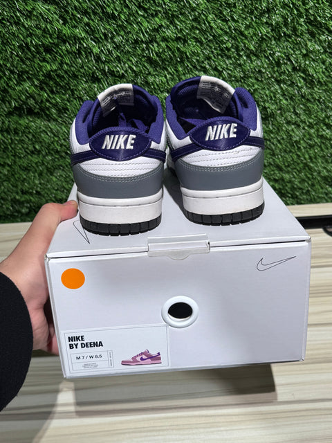 Nike ID Grey Purple Dunk Low Sz 7M