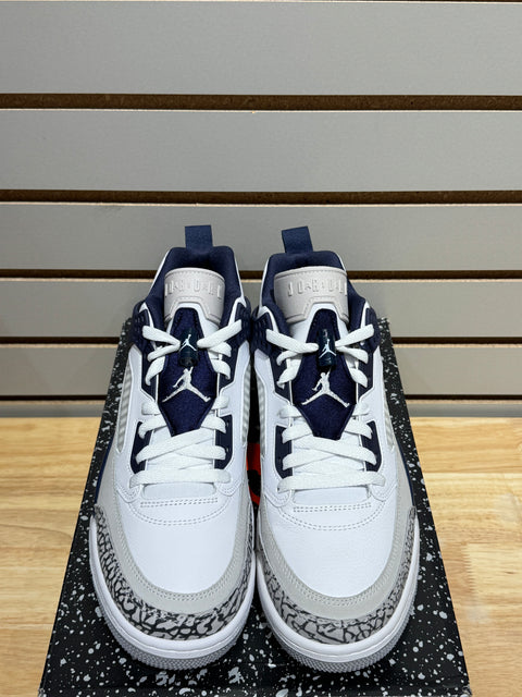 Jordan Spizike Low White Neutral Grey Anthracite Midnight Navy Sz 9.5