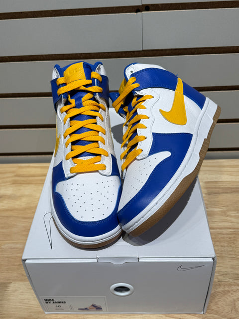 Nike Dunk High Blue Yellow Gum By You Sz 10