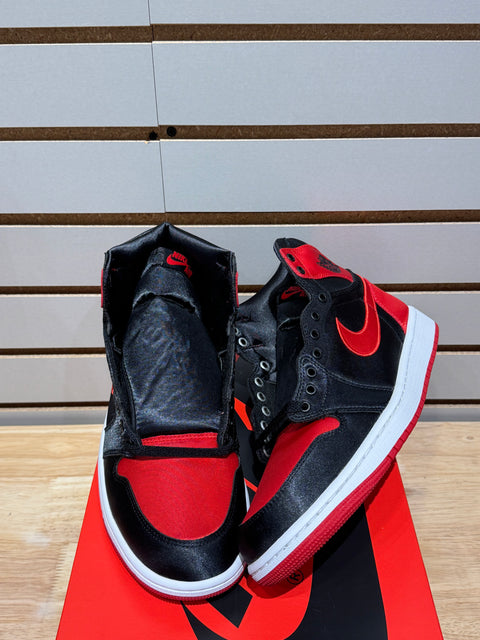 Jordan 1 Retro High OG Satin Bred (Women's) Sz 9