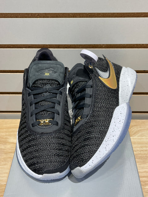 Nike LeBron 20 Black Metallic Gold Sz 12