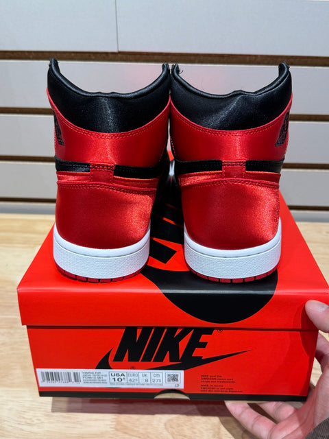 Jordan 1 Retro High OG Satin Bred (Women's) Sz 9
