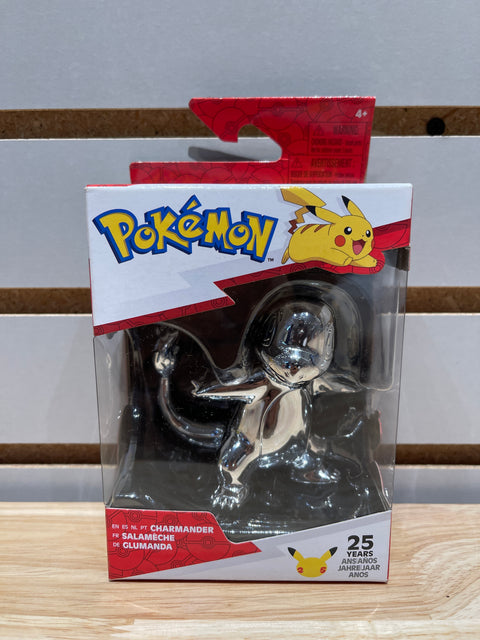 Pokémon Charmander 25th Anniversary Silver Figure Starters Series 1