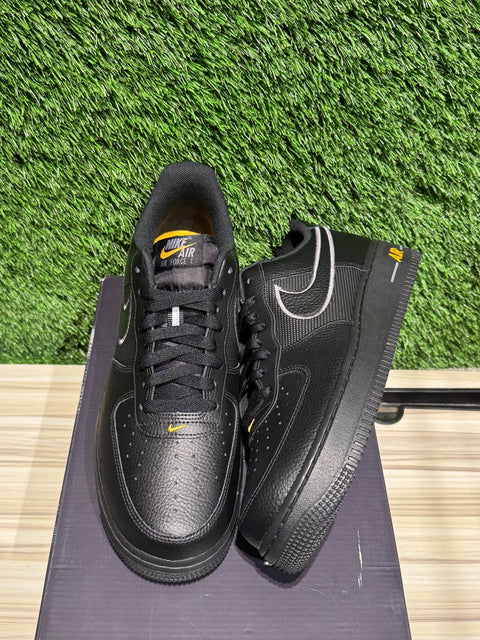 Nike Air Force 1 Low Black Laser Orange Sz 10