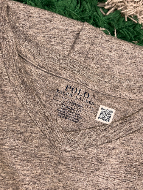 Polo Ralph Lauren Heather Grey V-Neck Shirt