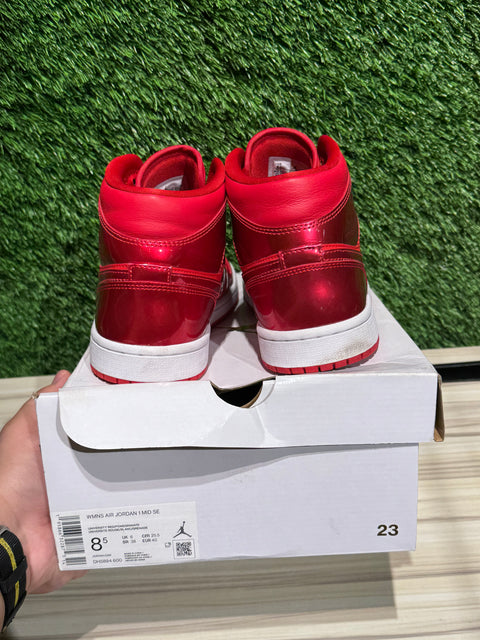 Jordan 1 Mid SE Pomegranate (Women's) Sz 7M