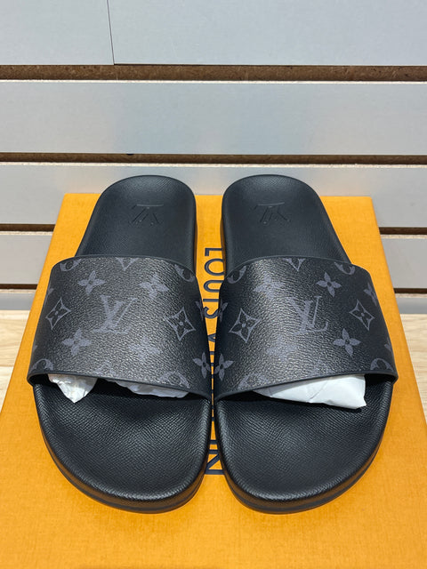 Louis Vuitton Waterfront Mule Monogram Eclipse Sz 9