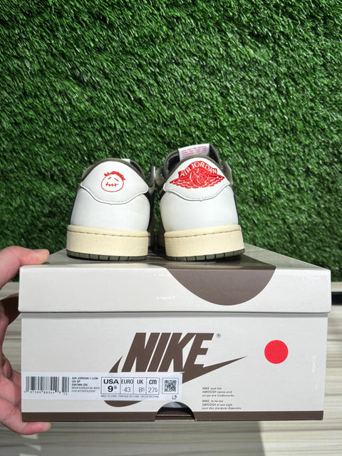 Jordan 1 Retro Low OG SP Travis Scott Medium Olive Sz 9.5