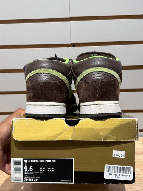 Nike SB Dunk Mid Donatello Sz 9.5