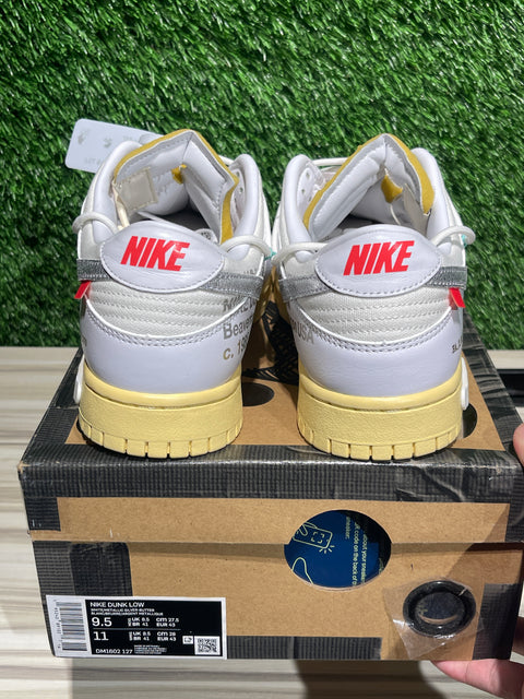 Nike Dunk Low Off-White Lot 1 Sz 9.5