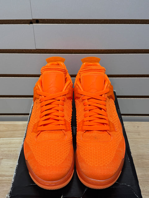 Jordan 4 Retro Flyknit Orange Sz 9
