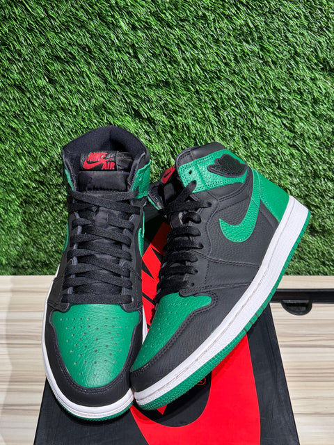 Jordan 1 Retro High Pine Green Black Sz 9M