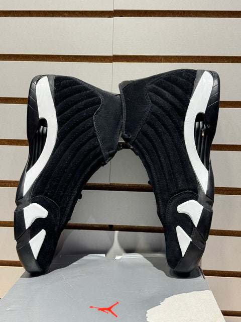 Jordan 14 Retro Black White Sz 13