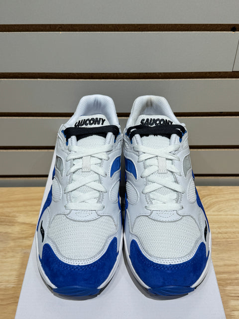 Saucony Grid Shadow 2 White Blue Sz 11
