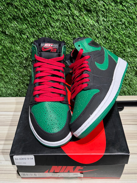 Jordan 1 Retro High Pine Green Black (GS) Sz 4Y