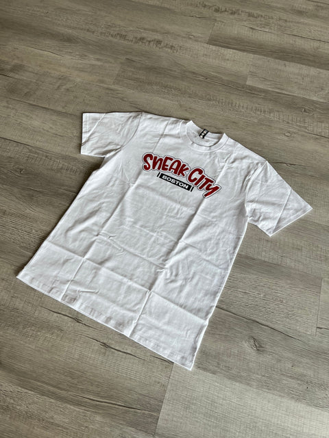 White Boston Got Sole x Sneak City Merch