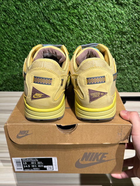 Nike Air Max 1 Travis Scott Cactus Jack Saturn Gold Sz 13