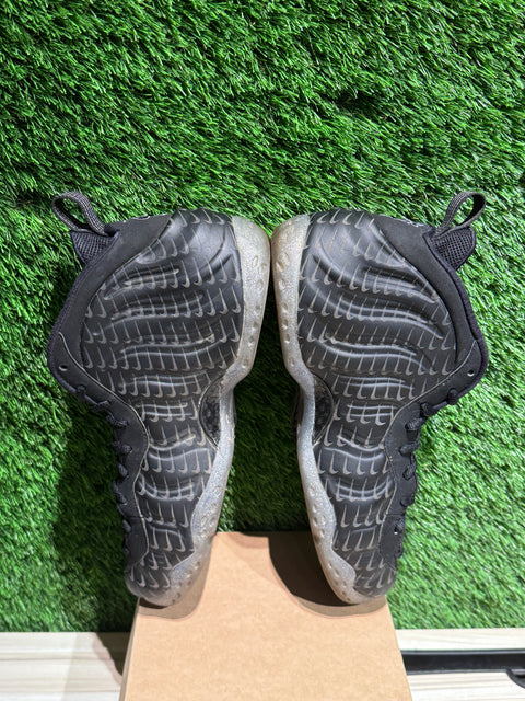 Nike Air Foamposite One All-Over Swoosh Black Sz 8.5