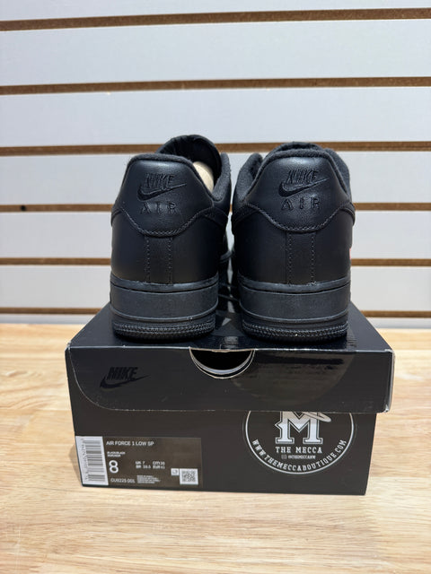 Nike Air Force 1 Low Supreme Black Sz 8