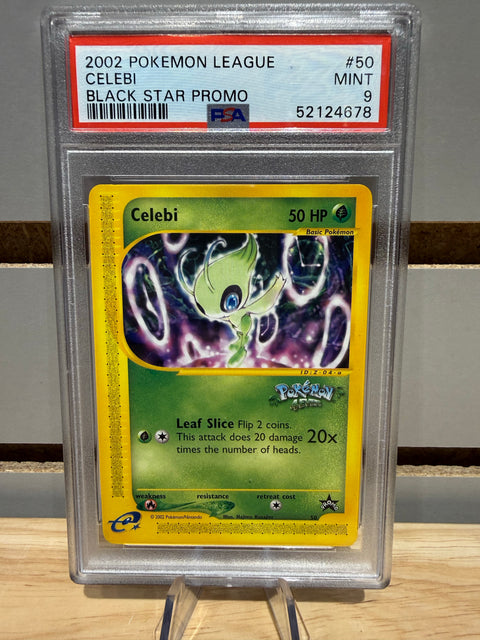 2002 POKEMON CELEBI 50 BLACK STAR PROMO PSA 9