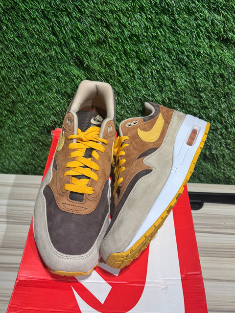 Nike Air Max 1 PRM Duck Pecan Yellow Ochre Sz 10M