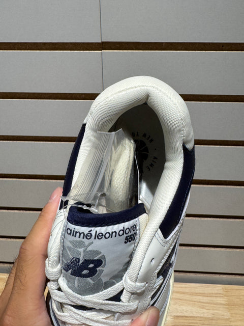 New Balance 550 Aime Leon Dore White Navy Sz 9.5