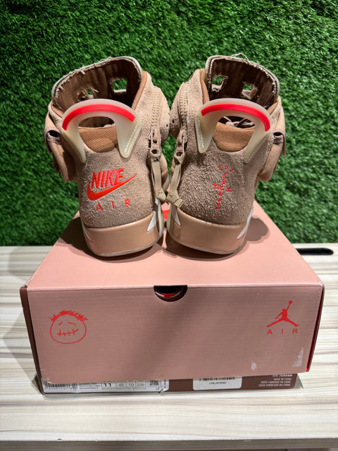 Jordan 6 Retro Travis Scott British Khaki Sz 11M