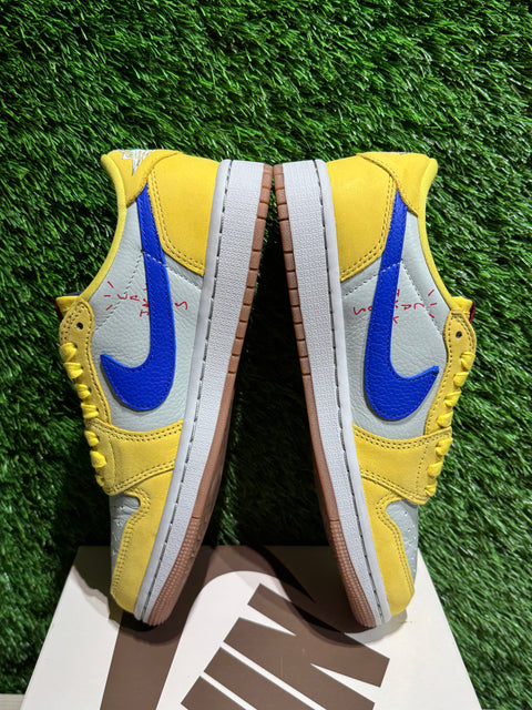 Jordan 1 Retro Low OG SP Travis Scott Canary (Women's) Sz 4.5M/6W
