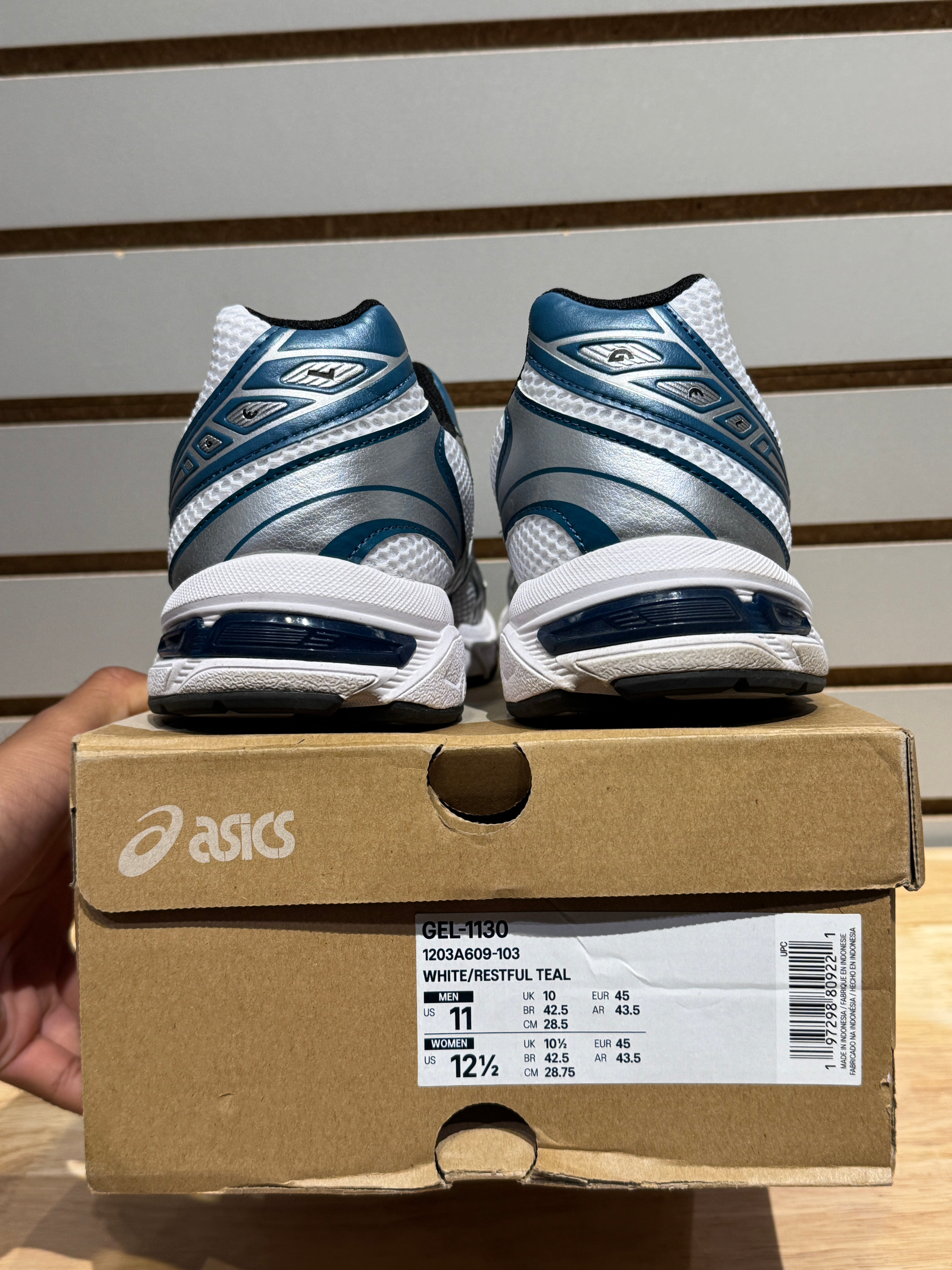ASICS Gel-1130 White Restful Teal Sz 11 – Sneak City