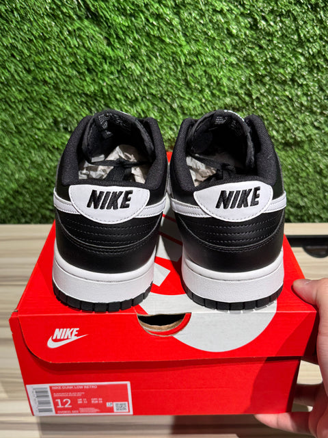 Nike Dunk Low Black Panda 2.0 Sz 12