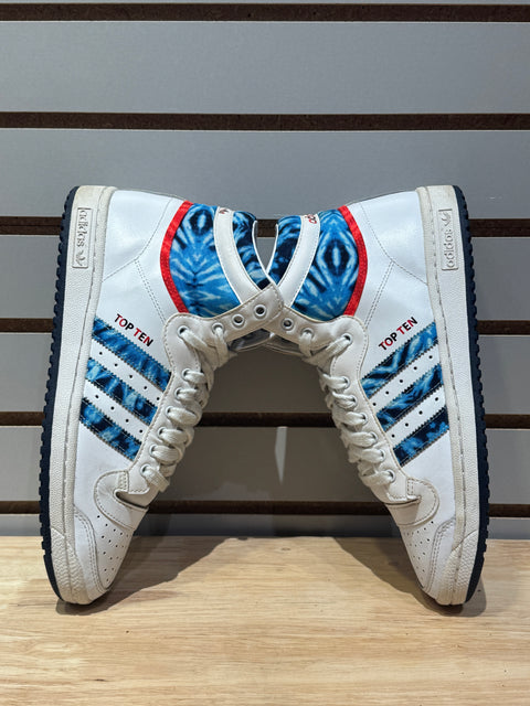 Adidas Top Ten High Tie Dye Sz 9
