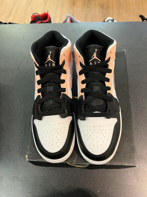 Jordan 1 Mid Arctic Orange Black Toe (GS) Sz 5Y